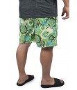 Short Estampado Elastano Praia Banho Verde